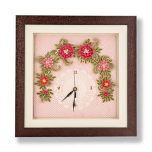 pink wall clock